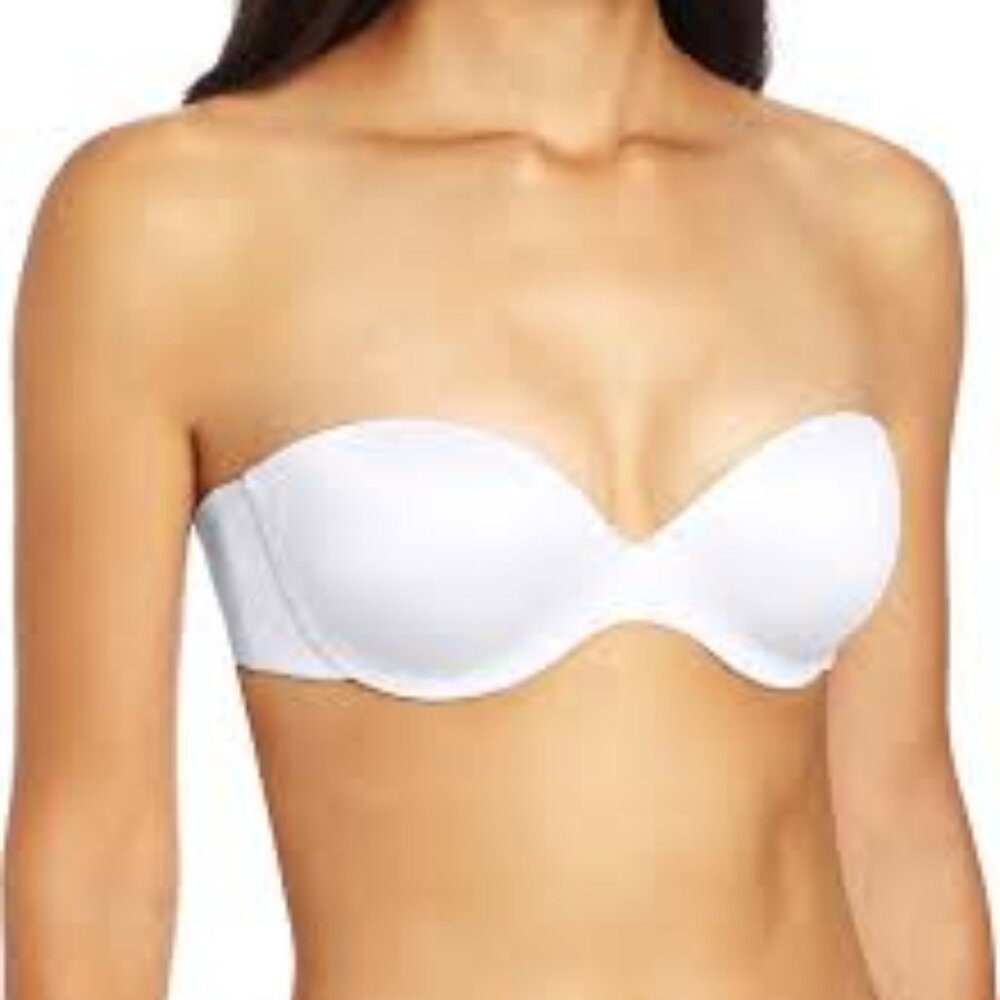Maidenform Women's Custom Lift Strapless, White, New With Tags Size 34A .